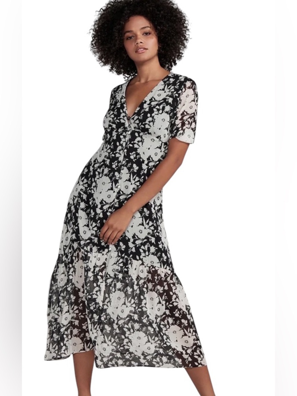 Sanctuary Florence Floral V-Neck Maxi Dress,